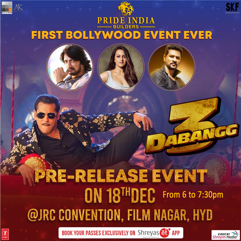 Salman Khan Dabangg 3 Pre Release Event sponsered by Pride India Builders